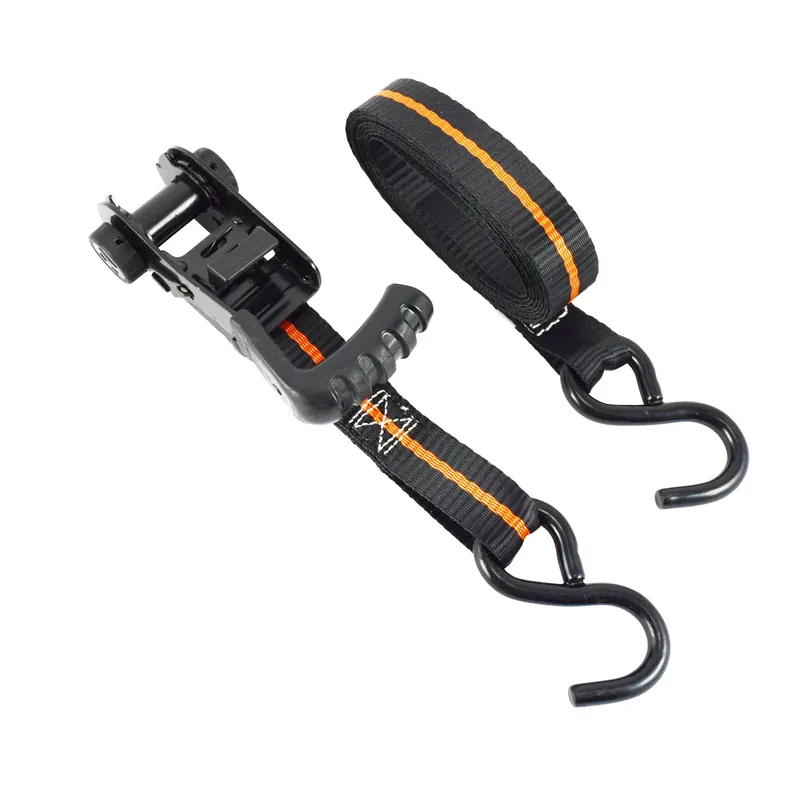 Keeper Ergo-Torque 1 In. W X 10 Ft. L Black Ratchet Tie Down Strap 500 Lb 4 Pk