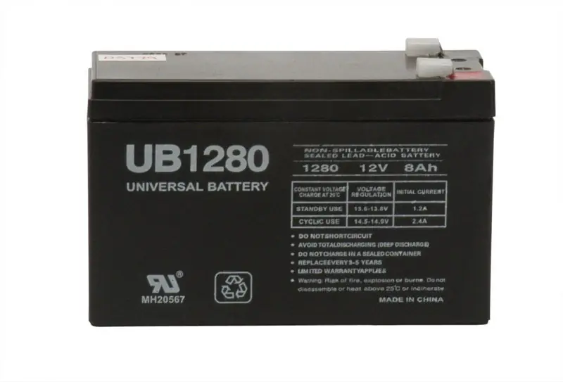 Ub1280 8 Ah Lead Acid Battery - 12 Volt, 86484 Model