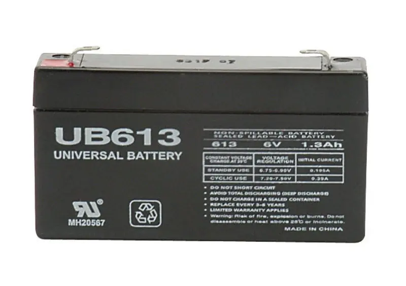 Ub613 1.3 Ah Rechargeable Sealed Lead Acid Battery - Model 86009