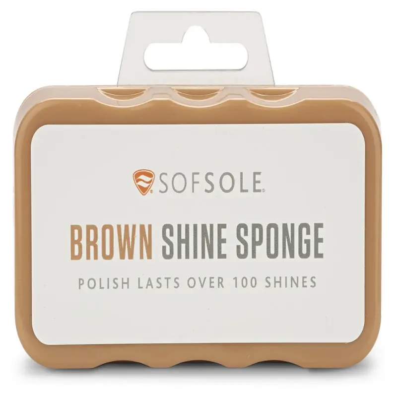 Sof Sole Brown Shine Sponge For Leather And Vinyl