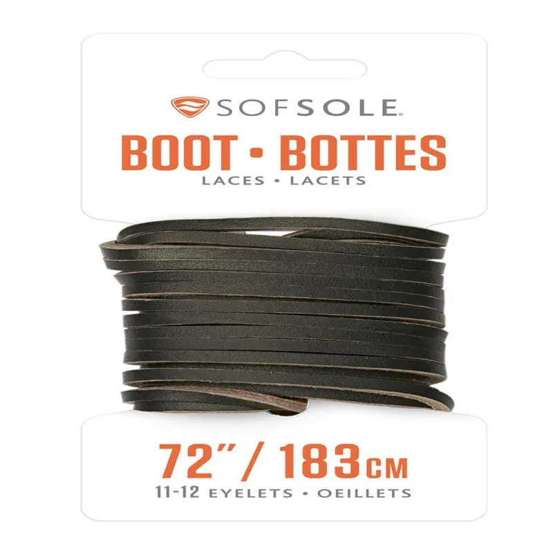 Sof Sole 72‑Inch Natural Boot Laces – Durable Shoe Lacing Solution