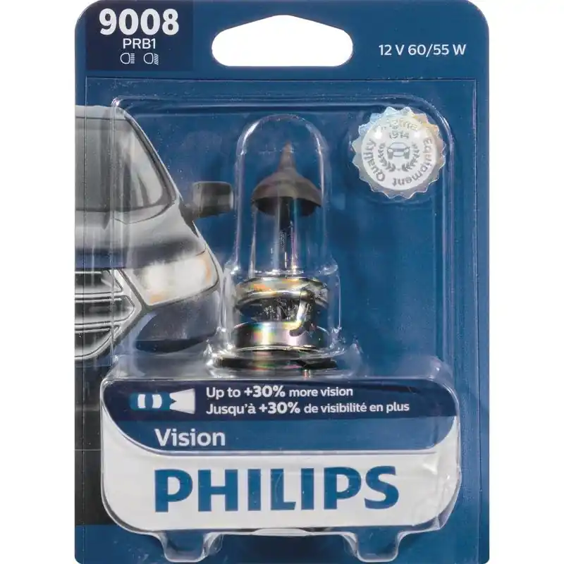 Vision Halogen High/low Beam Automotive Bulb 9008prb1 - 12 Volts, 60 Watts