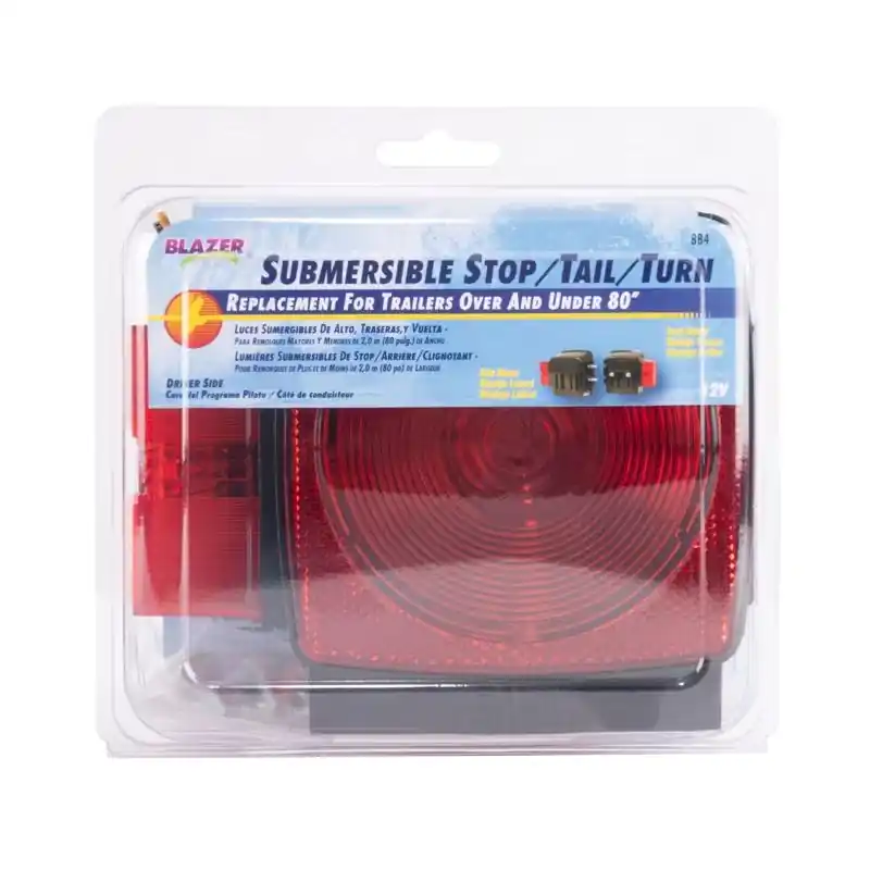 B84 Red Square Submersible Stop/tail/turn Combination Tail Light