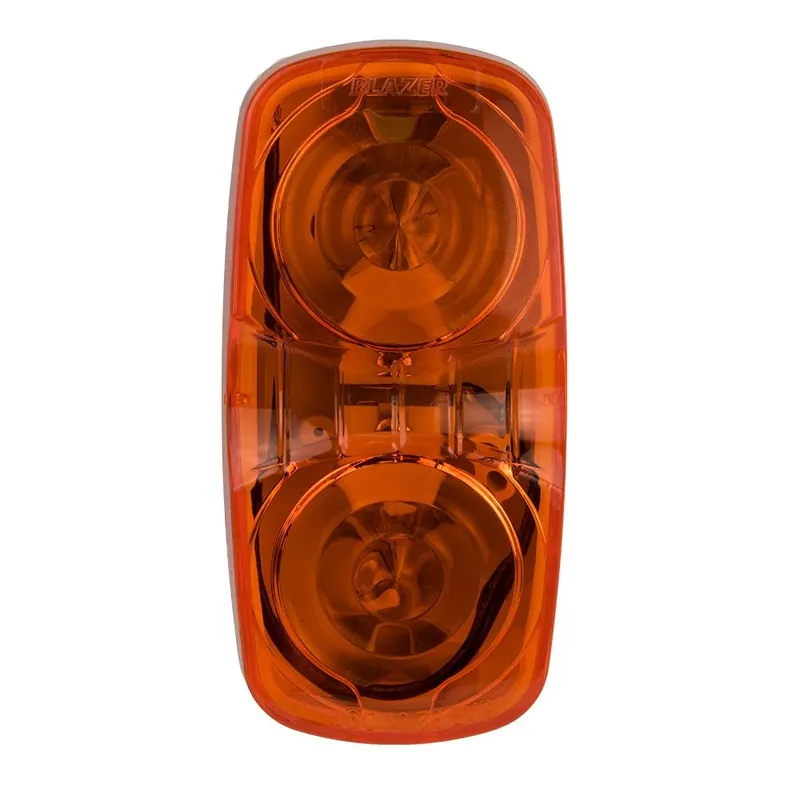 Amber Rectangular Clearance/side Marker Light, Model B444a, 12 Volts