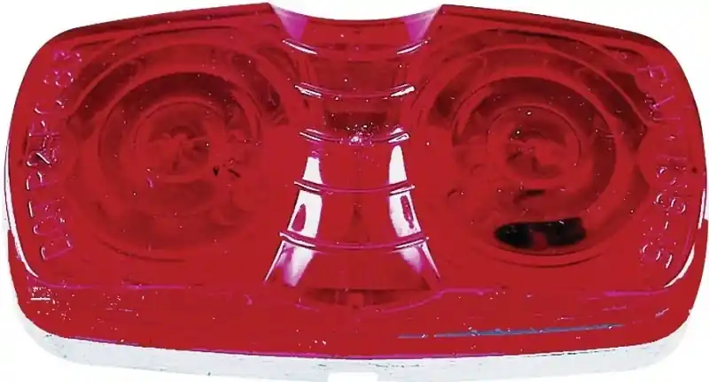 V138r Red Clearance/side Marker Light, 12 V, Incandescent, Surface Mount
