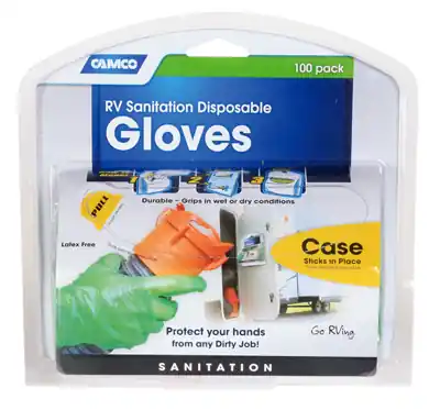 Camco RV Sanitation Disposable Gloves 100 Pk