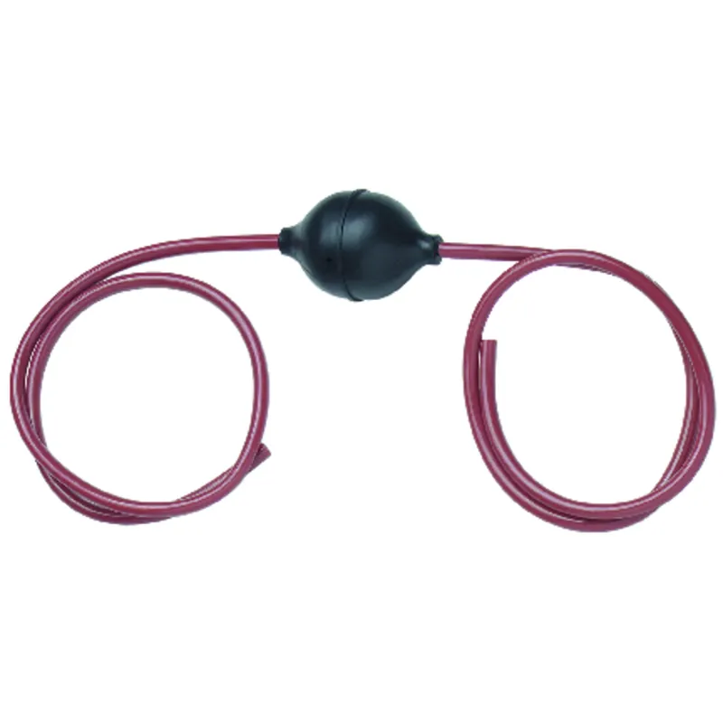 Black/maroon Rubber Siphon Hose 6 Feet With Bulb