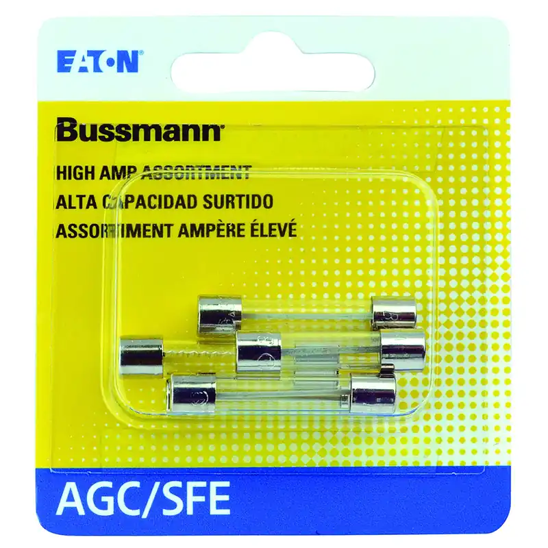 Bussmann 30 Amps AGC Clear Glass Tube Fuse 4 Pk