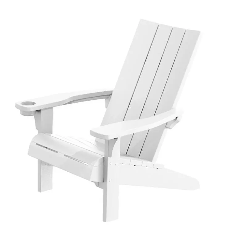 Keter White Resin Modern Adirondack Chair – Weather‑Resistant Outdoor Seating