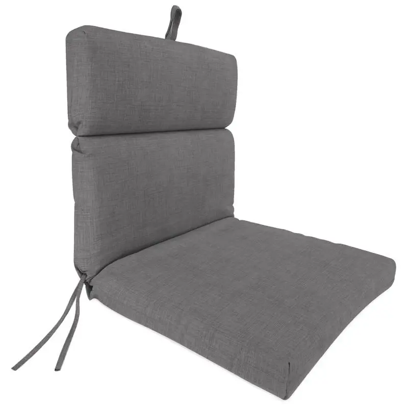 Jordan Manufacturing Gray Polyester Chair Cushion 4 In. Height 22 In. Width 44 In. Length