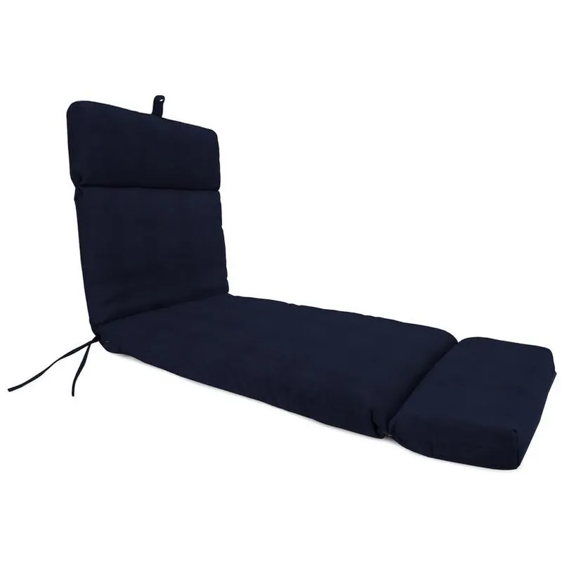 Jordan Manufacturing Navy Polyester Chaise Lounge Cushion 26.5 In. H X 22 In. W X 72 In. L