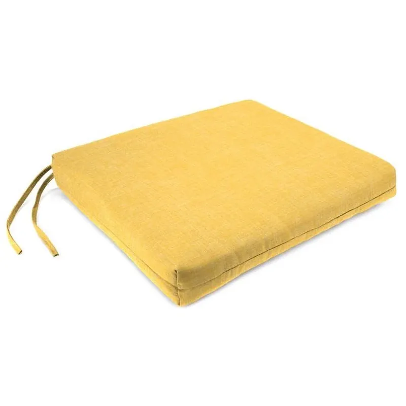 Jordan Manufacturing Yellow Polyester Seat Cushion 2 In. H X 17 In. W X 19 In. L