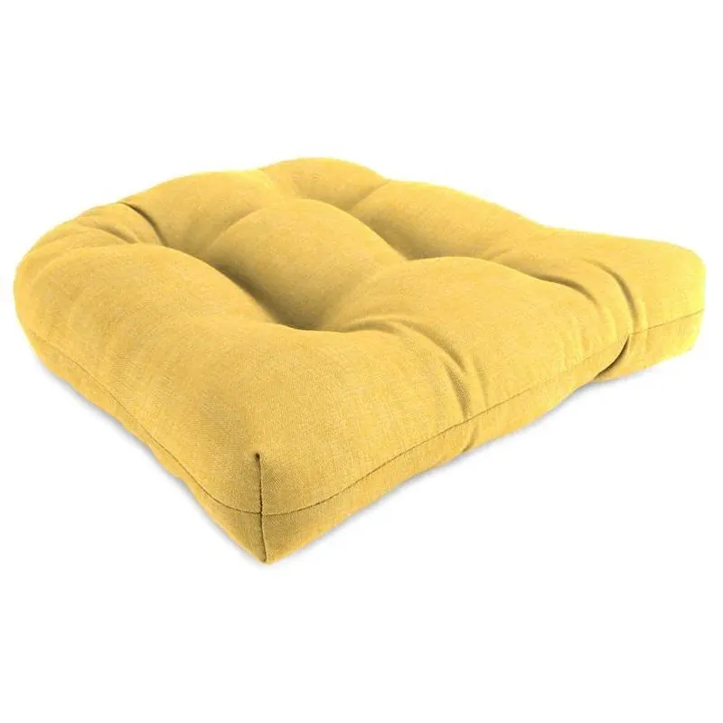 Jordan Manufacturing Yellow Polyester Wicker Seat Cushion 4 In. H X 19 In. W X 19 In. L