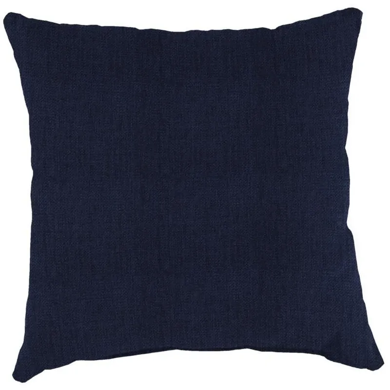 Jordan Manufacturing Black Polyester Throw Pillow 18 In. W X 18 In. L