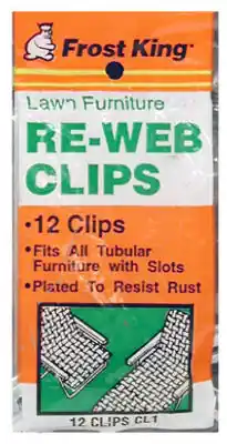 Frost King Aluminum Chair Re-Webbing Clips