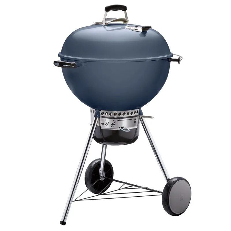 Master-Touch Charcoal Grill, Slate Blue, 22 In.