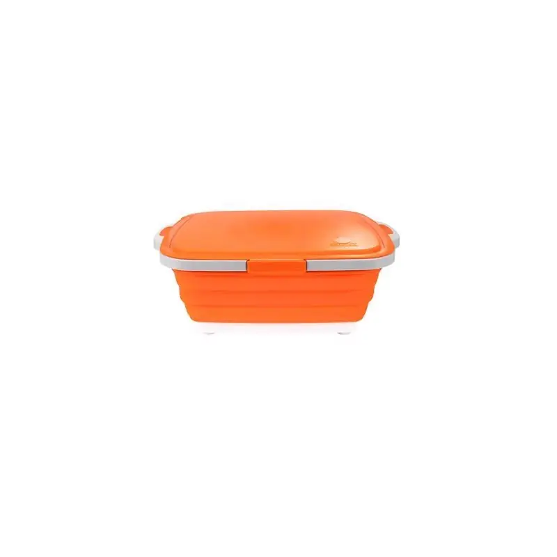 Drip Ez Jr. Orange 15.75 In. L X 12.5 In. W Collapsible Silicone Food Prep Tub
