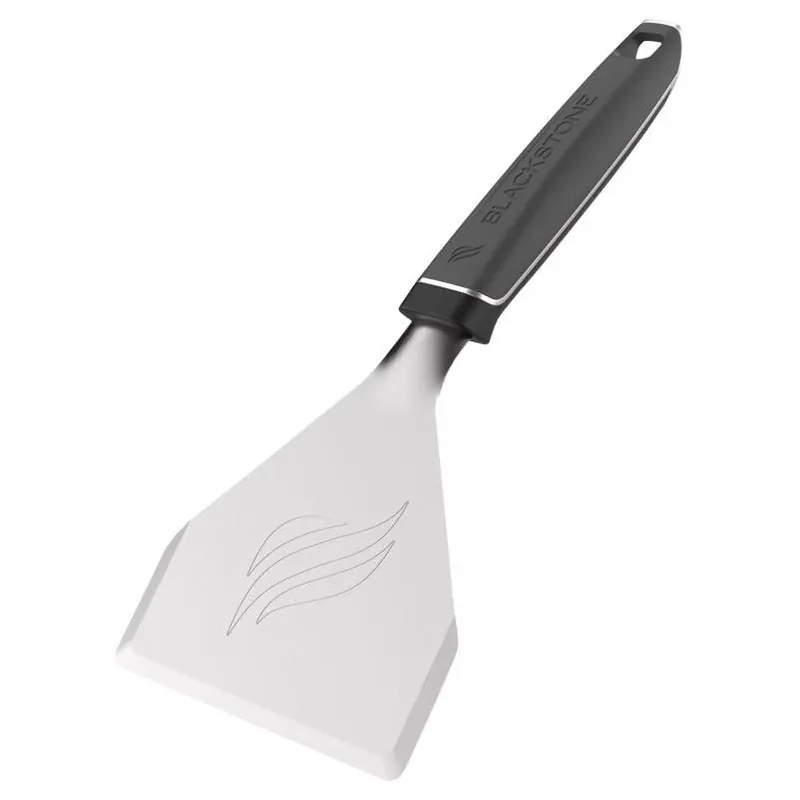 Blackstone Black‑Silver Plastic & Stainless Steel Dough Scraper – 1‑Piece Kitchen Tool