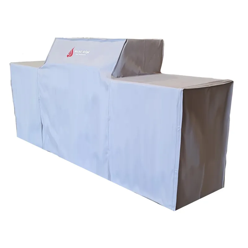 Gray Grill Cover For 805 Island Grill - Weather Resistant Canvas Protection
