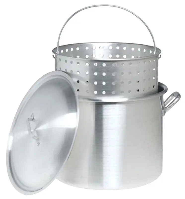 Bayou Classic Aluminum Grill Stockpot With Basket 80 Qt 1 Pk
