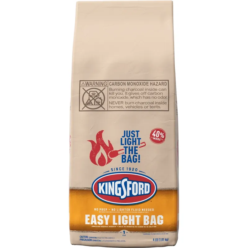 Easy Light Bag Charcoal Briquettes, 4 Lbs.