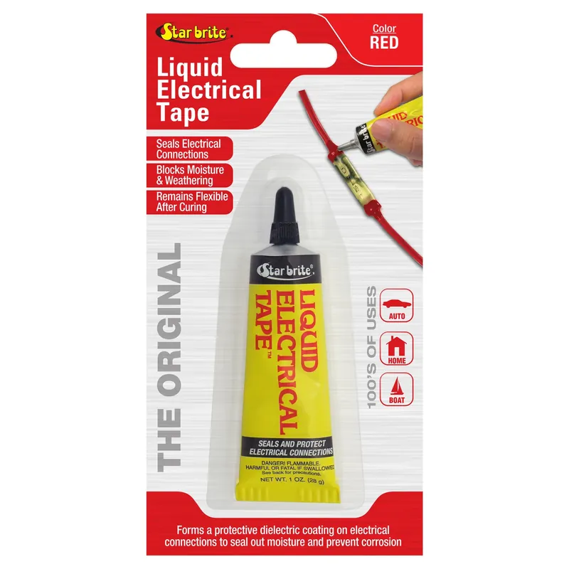 4 In. W X 7 In. L Red Vinyl Liquid Electrical Tape - 1 Oz.