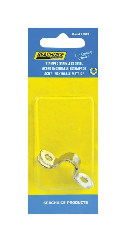 Seachoice Stainless Steel 1-5/8 In. L X 3/8 In. W Eye Straps 2 Pk
