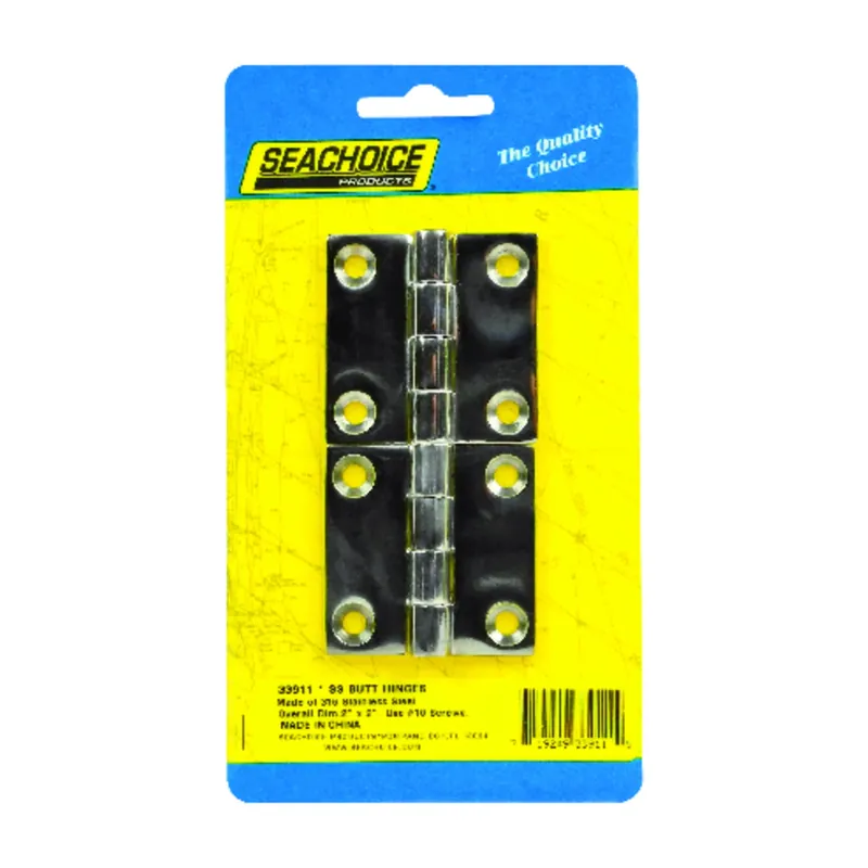 Seachoice Stainless Steel 2 In. L X 2 In. W Butt Hinges 2 Pk