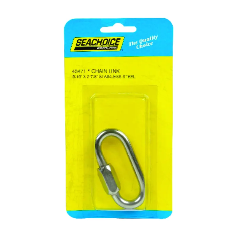 Seachoice Polished Stainless Steel 3 In. L X 5/16 In. W Chain Link 1 Pk
