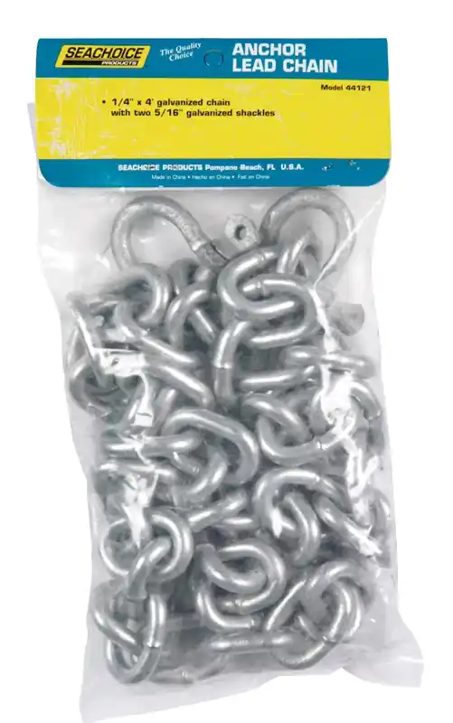 Steel Rope Anchor Chain 1/4 Inch X 4 Feet With Shackles