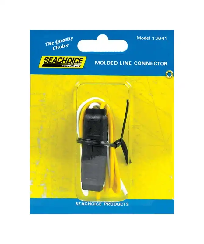 2-pole Molded Line Connector For 6v, 12v, & 24v Applications - 12 In. Lead