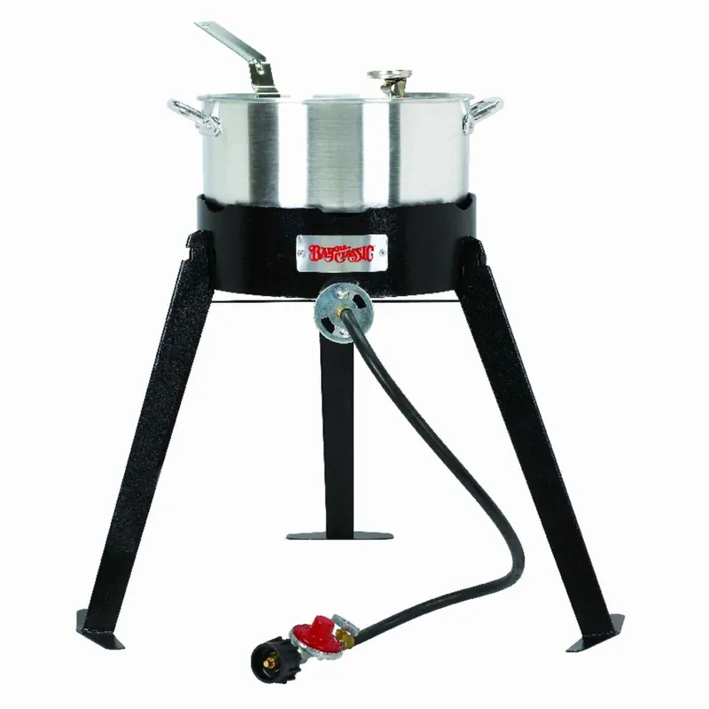 10 Qt. Aluminum Outdoor Fish Fryer With High Pressure Burner