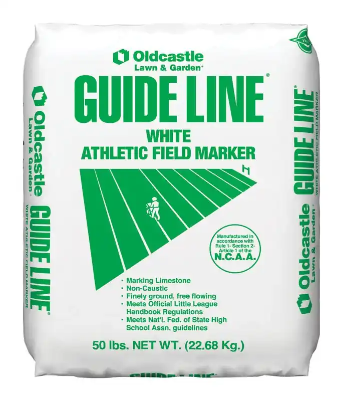 Athletic Field Marker Lime, White, 50 Lbs.