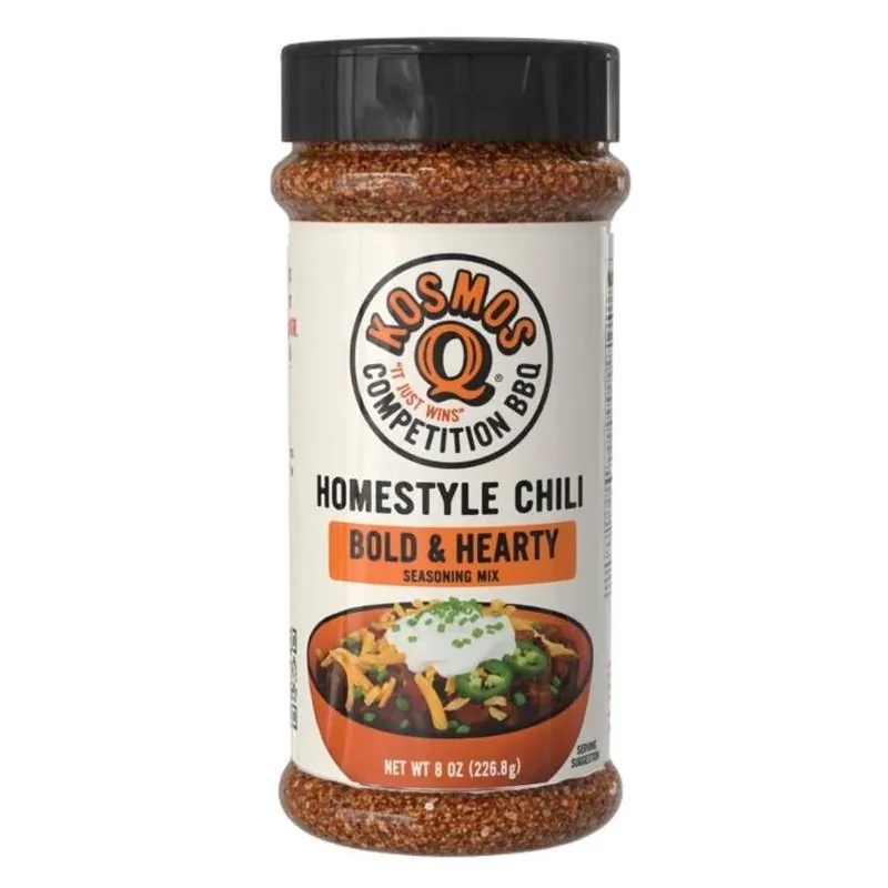 Kosmos Q Homestyle Chili Seasoning – 8‑oz Bottle