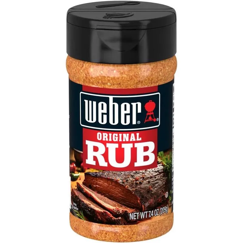 Weber Original Smoke BBQ Rub – 7.4 oz Flavorful Grill Seasoning