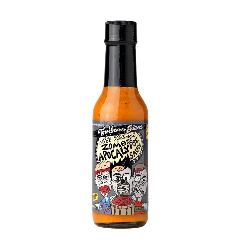 Torchbearer Sauces Zombie Apocalypse Ghost Pepper Hot Sauce 5 Oz