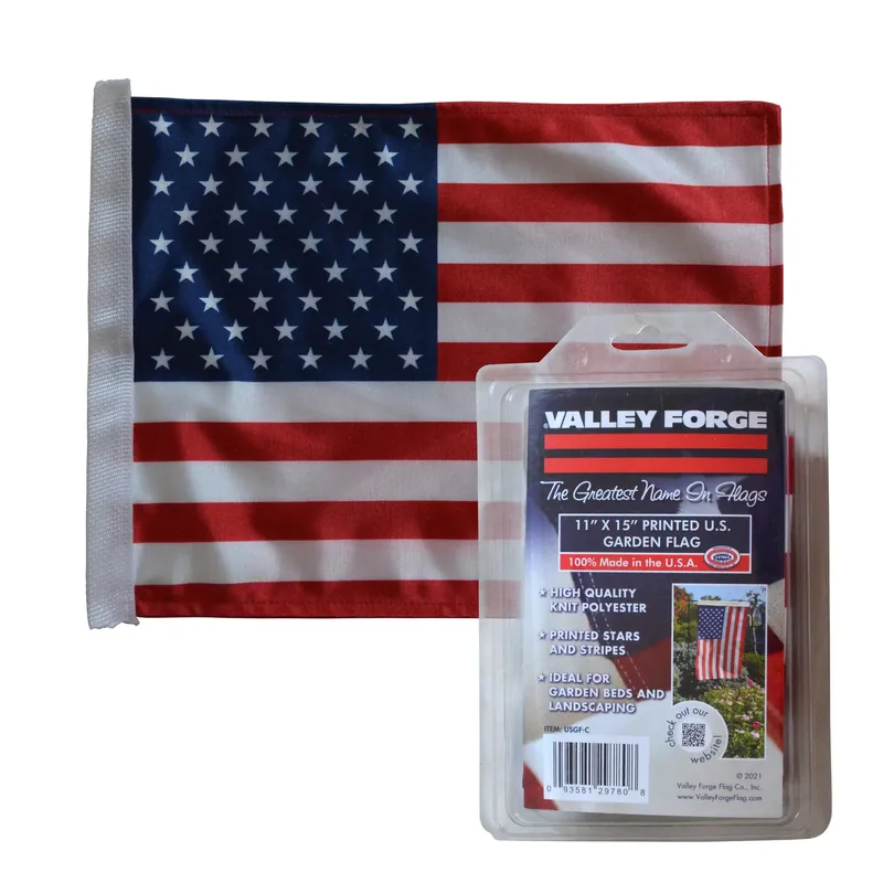 11 In. X 15 In. Polyester American Garden Flag - Usgf-c