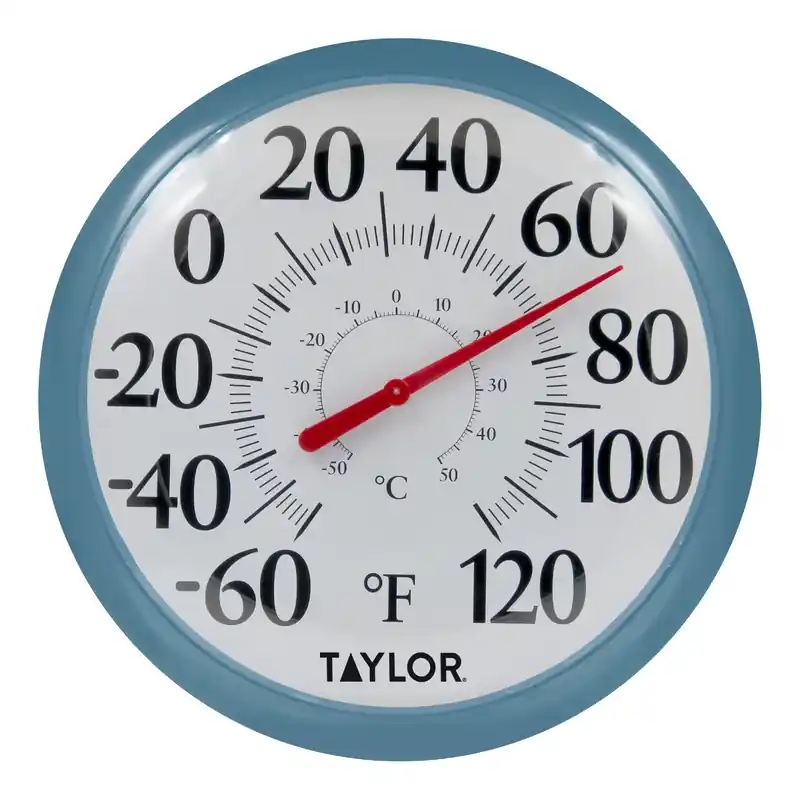 Taylor Dial Thermometer Plastic Teal 13.25 In.
