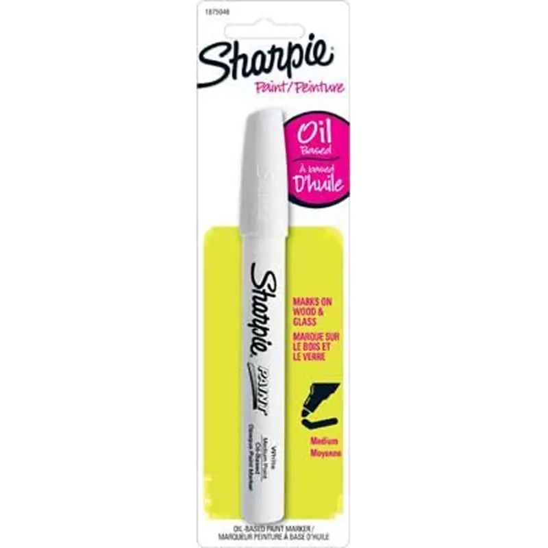 Sharpie Oil Based White Medium Tip Paint Marker 1 Pk