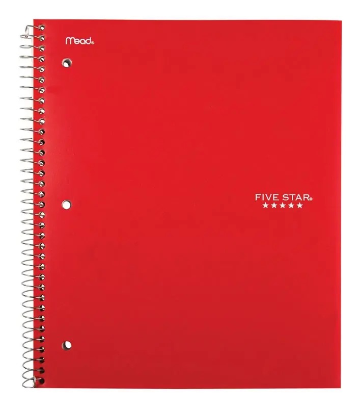 Mead 8-1/2 In. W X 11 In. L College Ruled Spiral Assorted Notebook