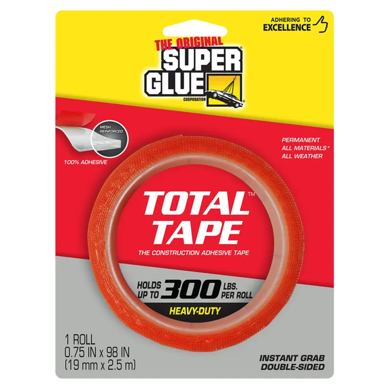 Super Glue Total Tape, The Construction Adhesive Tape, 3/4 X 98 In. Roll