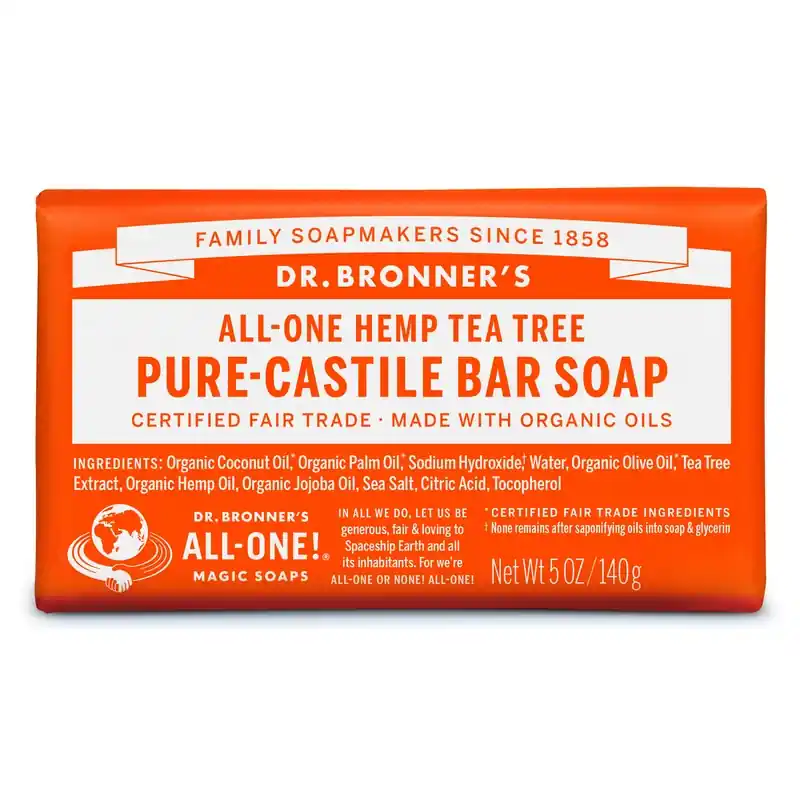 Dr. Bronner‘s Organic Tea Tree Scent Pure-Castile Bar Soap 5 Oz