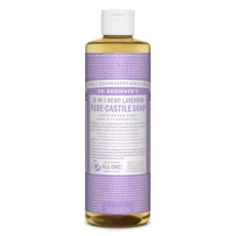Dr. Bronner‘s Organic Lavender Scent Pure-Castile Liquid Soap 16 Oz 1 Pk