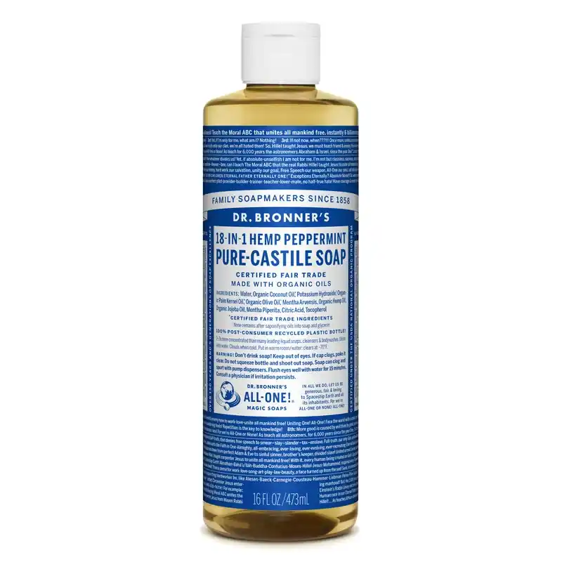 Dr. Bronner‘s Organic Peppermint Scent Pure-Castile Liquid Soap 16 Oz 1 Pk