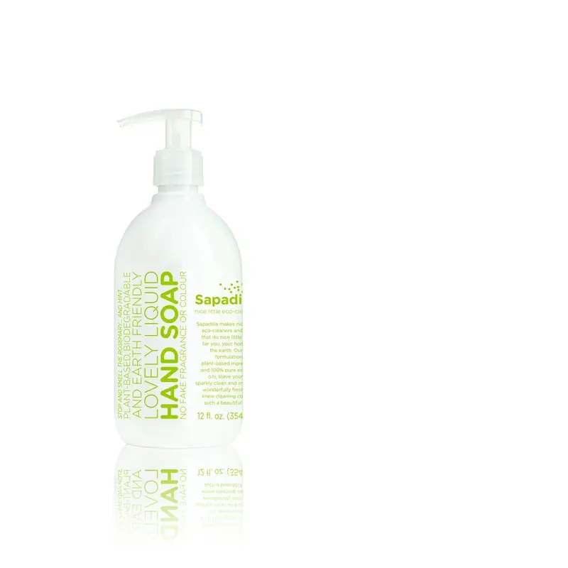 Sapadilla Organic Rosemary & Peppermint Scent Hand Soap 12 Oz