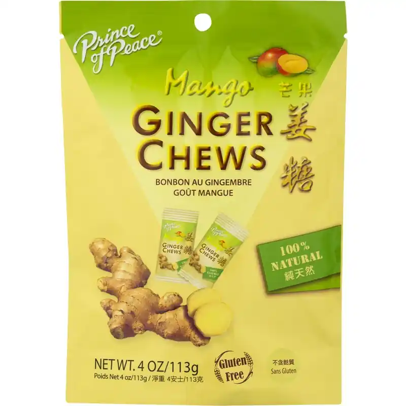 Mango And Ginger Chews 4 Oz - Delicious Chewy Candy