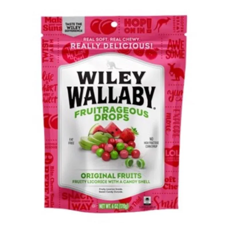 Wiley Wallaby Original Fruit Licorice – 6 oz Chewy Candy