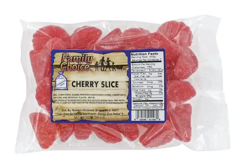 Cherry Slices Gummi Candy 11 Oz. - Delicious Cherry Flavor