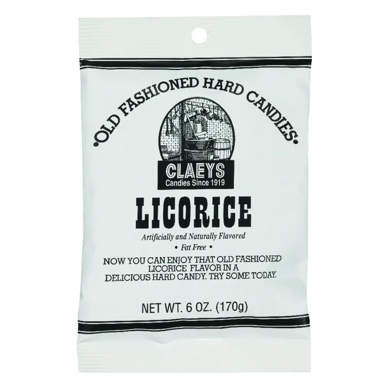 Claeys Old Fashioned Licorice Hard Candy 6 Oz