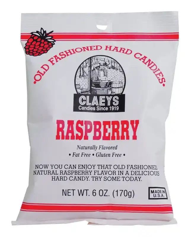 Old Fashioned Raspberry Hard Candy 6 Oz - 100% Natural Flavor